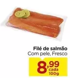 Oferta de De   - Filé De Salmão por R$8,99 em Carrefour