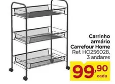 Oferta de Carrefour - Carrinho Armário por R$99,9 em Carrefour