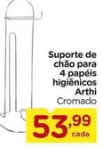 Oferta de Arthi - Suporte De Chão Para 4 Papéis Higienicos por R$53,99 em Carrefour