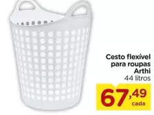 Oferta de Arthi - Cesto Flexivel Para Roupas por R$67,49 em Carrefour