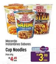 Oferta de Cup Noodles - Macarrão Instantâneo Sabores por R$4,49 em Super Muffato