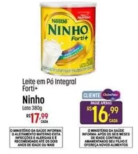 Oferta de Ninho - Leite Em Pó Integral Forti+ por R$17,99 em Super Muffato