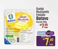 Oferta de Batavo - Queijo Mussarela Fatiado por R$7,49 em Super Muffato