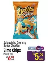 Oferta de Elma Chips - Salgadinho Crunchy Super Cheddar por R$6,99 em Super Muffato