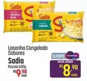 Oferta de Sadia - Lasanha Congelada Sabores por R$9,98 em Super Muffato