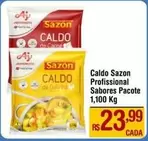 Oferta de Sazón - Caldo por R$23,99 em Max Atacadista