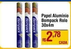 Oferta de Bompack - Papel Alumínio  Rolo por R$2,78 em Max Atacadista