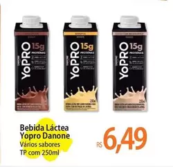 Oferta de Danone - Bebida Láctea Yopro por R$6,49 em Atacadão