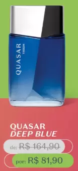 Oferta de Quasar - Deep Blue por R$81,9 em O Boticário