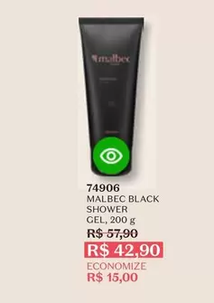 Oferta de O boticario - Malbec Black Shower Gel por R$42,9 em O Boticário