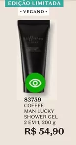 Oferta de Lucky - Coffee Man  Shower Gel por R$54,9 em O Boticário