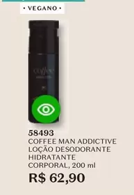 Oferta de O boticario - Coffee Man Additive Loção Desodorante Hidratante Corporal por R$62,9 em O Boticário