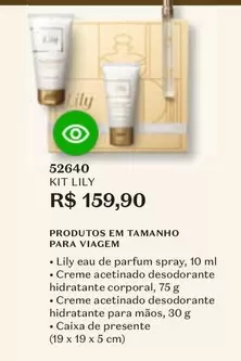 Oferta de Lily - Kit por R$159,9 em O Boticário