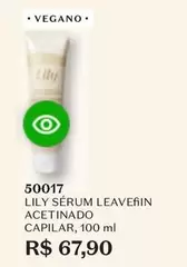 Oferta de Lily - Serum Leavefin Acetinado Capilar por R$67,9 em O Boticário