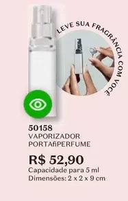 Oferta de Leve - Vaporizador Portaperfume por R$52,9 em O Boticário