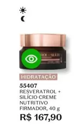 Oferta de O boticario - Resveratrol + Silicio Creme Nutritivo Firmador por R$167,9 em O Boticário