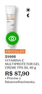 Oferta de C Multiprotetor Gel Creme Fps 50 por R$87,9 em O Boticário