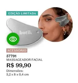 Oferta de Massageador Facial por R$99,9 em O Boticário