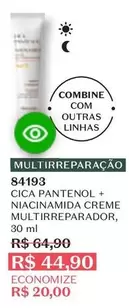 Oferta de O boticario - Cica Pantenol + Niacinamida Creme Multireparador por R$44,9 em O Boticário