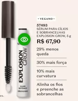 Oferta de O boticario - Serum Para Cílos E Sobrancelhas Explosion Grow por R$67,9 em O Boticário