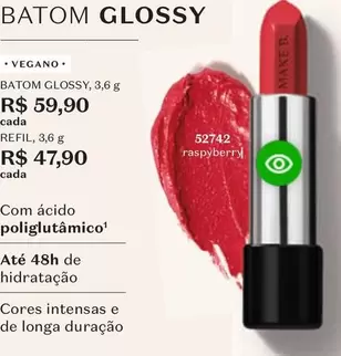 Oferta de Batom Glossy por R$59,9 em O Boticário