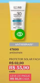 Oferta de Solar - Protetor Facia por R$55,9 em O Boticário