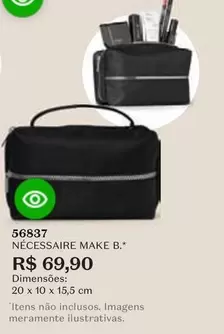 Oferta de Nécessaire Make B.* por R$69,9 em O Boticário