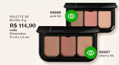 Oferta de De   - Palette De Blush por R$114,9 em O Boticário