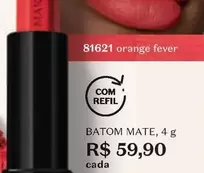 Oferta de Batom Mate por R$59,9 em O Boticário