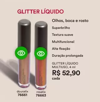 Oferta de O boticario - Glitter Liquido Multiuso por R$52,9 em O Boticário