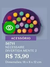 Oferta de Acessorio Necessaire Divertida Mente 2 por R$75,9 em O Boticário