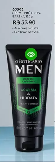 Oferta de O boticario - Óleo De Barbear por R$57,9 em O Boticário