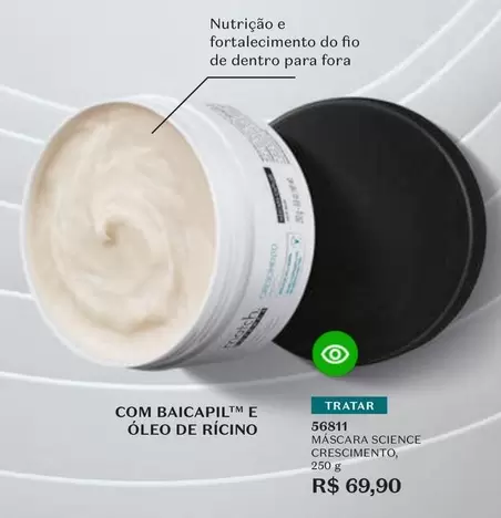 Oferta de De   - Máscara Science Cresamento por R$69,9 em O Boticário