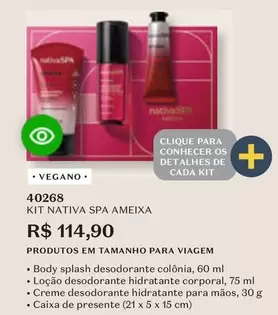 Oferta de Nativa - Kit Spa Ameixa por R$114,9 em O Boticário