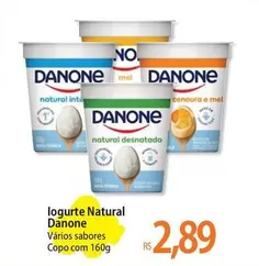 Oferta de Danone - Iogurte Natural por R$2,89 em Atacadão