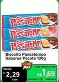 Oferta de Pacote - Biscoito Passatempo Sabores por R$1,69 em Max Atacadista