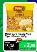 Oferta de Yoki - Milho Para Pipoca Tipo 1 Pacote por R$3,38 em Max Atacadista