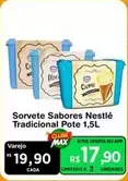 Oferta de Sabores - Sorvete Tradicional Pote por R$17,9 em Max Atacadista