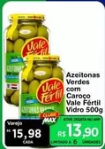 Oferta de Vale Fértil - Azeitonas Verdes Com Caroço por R$15,98 em Max Atacadista