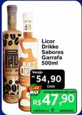 Oferta de Licor Drikke Sabores por R$54,9 em Max Atacadista