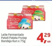 Oferta de Patati Patatá - Leite Fermentado Patati Frutap Bandeja por R$4,29 em Tenda Atacado